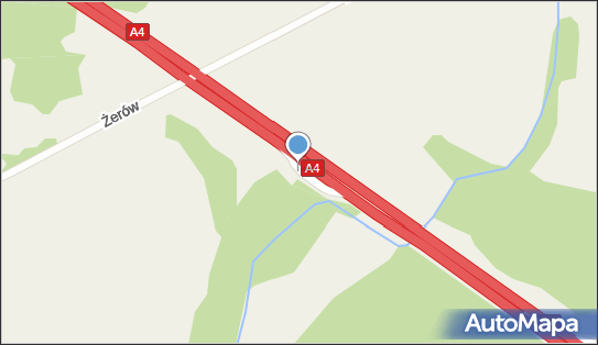 MOP Strupice, A4, E40, Strupice - Autostradowy, MOP - Parking