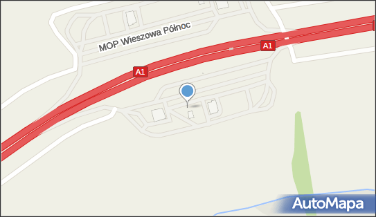 MOP Wieszowa Południe, A1, Wieszowa - Autostradowy, MOP - Parking