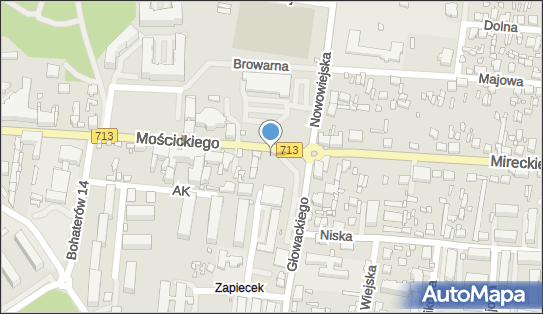 Mentosz, DW 713, Prezydenta Ignacego Mościckiego - Bar piwny