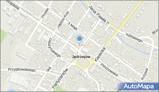 Parking Bezpłatny, Kościelna 4, Jędrzejów 28-300 - Bezpłatny - Parking