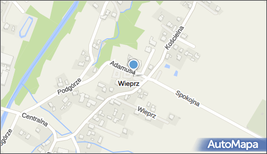 Parking Bezpłatny, Kościelna 9, Wieprz 34-122 - Bezpłatny - Parking