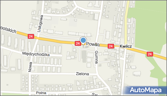 Parking Bezpłatny, Powstańców Wielkopolskich24, Kwilcz 64-410, 64-420 - Bezpłatny - Parking