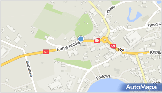 Parking, Partyzantów59, Ryn 11-520 - Bezpłatny - Parking