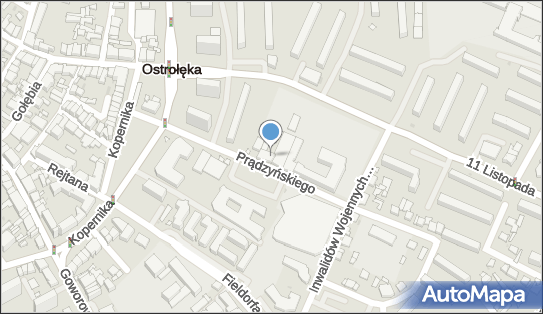 Parking, Prądzyńskiego Ignacego, gen. 5, Ostrołęka 07-410 - Bezpłatny - Parking