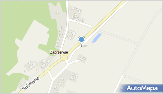 zatoka parkingowa, DW 975, Zaprzerwie - Bezpłatny - Parking