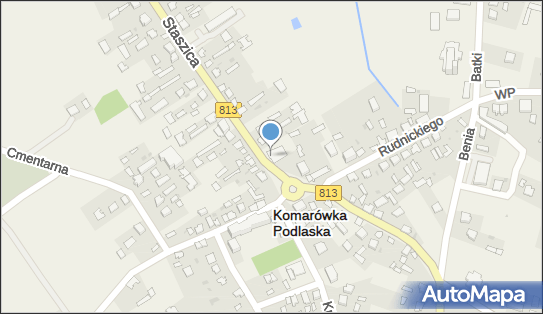 Publiczna, DW 813, Stanisława Staszica, Komarówka Podlaska - Biblioteka