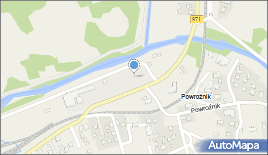 Boisko sportowe, DW 971, Powroźnik - Boisko sportowe