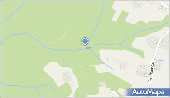 Łupki czarnorzeckie w potoku Bierska, Podzamcze, Odrzykoń 38-406 - Ciekawe miejsce