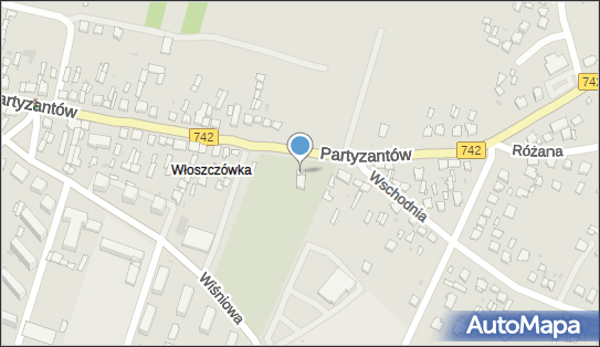 Parafialny, Partyzantów 50, Włoszczowa - Cmentarz