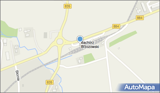 Bachórz, 884, Bachórz Brzozowski - Dworzec kolejowy, Przystanek kolejowy