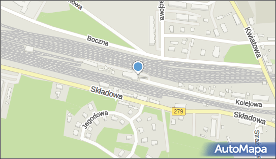 Czerwieńsk, Kolejowa 17, Czerwieńsk 66-016 - Dworzec kolejowy, Przystanek kolejowy