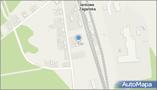 Jankowa Żagańska, Jankowa Żagańska 67, Jankowa Żagańska 68-121 - Dworzec kolejowy, Przystanek kolejowy