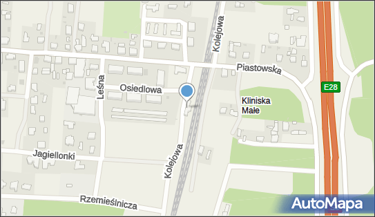 Kliniska Wielkie, Piastowska 60, Kliniska Wielkie 72-123 - Dworzec kolejowy, Przystanek kolejowy