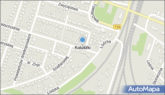Koluszki (stacja kolejowa), Wschodnia 6, Koluszki 95-040 - Dworzec kolejowy, Przystanek kolejowy