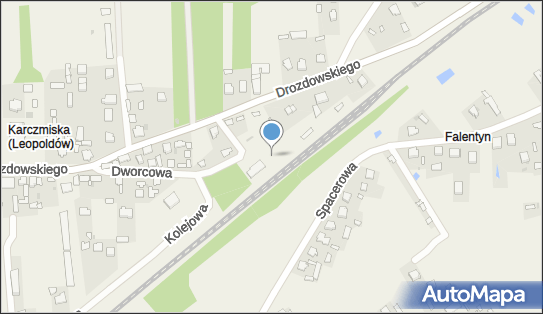 Leopoldów, Dworcowa 24, Leopoldów 08-500 - Dworzec kolejowy, Przystanek kolejowy