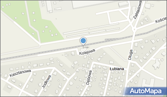 Łubiana, Kolejowa 1a, Łubiana 83-407 - Dworzec kolejowy, Przystanek kolejowy