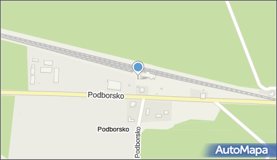 Podborsko, Podborsko, Podborsko 78-220 - Dworzec kolejowy, Przystanek kolejowy