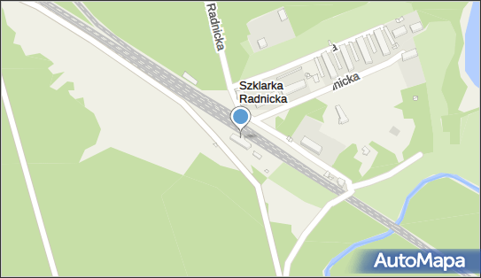 Radnica, Szklarka Radnicka 22, Szklarka Radnicka 66-600 - Dworzec kolejowy, Przystanek kolejowy