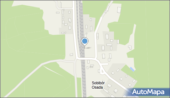 Sobibór, Sobibór, Sobibór 22-200 - Dworzec kolejowy, Przystanek kolejowy