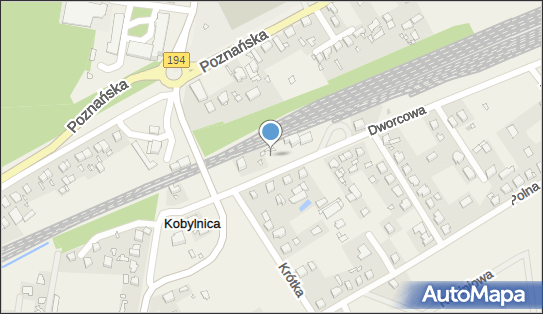 Stacja, Dworzec kolejowy, Dworcowa, Kobylnica 62-006 - Dworzec kolejowy, Przystanek kolejowy