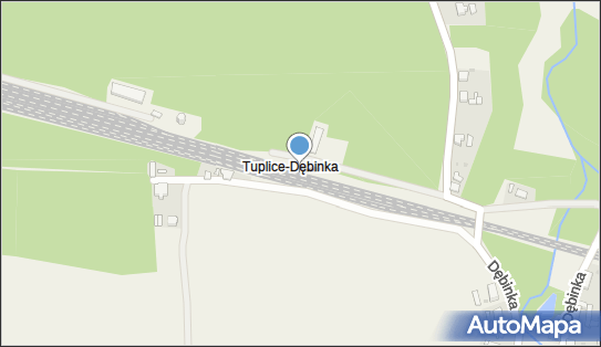 Tuplice Dębinka, Tuplice-Dębinka - Dworzec kolejowy, Przystanek kolejowy