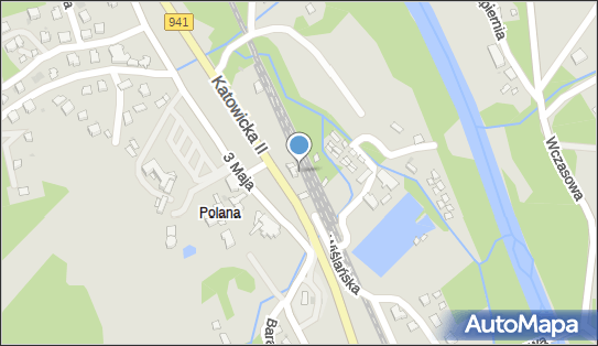 Ustroń Polana, 3 Maja 87, Ustroń 43-450 - Dworzec kolejowy, Przystanek kolejowy