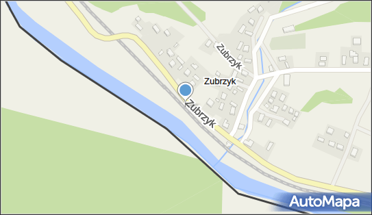 Zubrzyk, Zubrzyk, Zubrzyk 33-350 - Dworzec kolejowy, Przystanek kolejowy