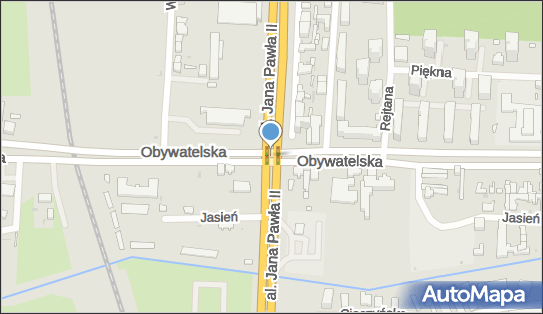 Czerwone światło Fotoradar, DK91, Aleja Jana Pawła II, Łódź 93-570 - Fotoradar - Czerwone światło