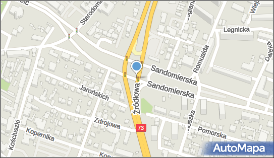 Czerwone światło Fotoradar, Źródłowa73, Kielce 25-335 - Fotoradar - Czerwone światło