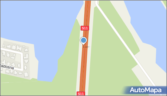 120 km/h - koniec, S11, Zakrzewo 62-070 - Fotoradar odcinkowy