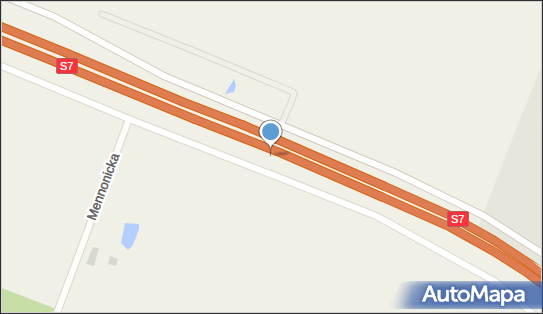 120 km/h Koniec, S7E28E77, Nowy Dwór Gdański - Fotoradar odcinkowy