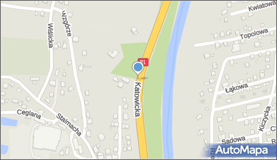 70 km/h - Koniec, DK81, Skoczów - Fotoradar odcinkowy