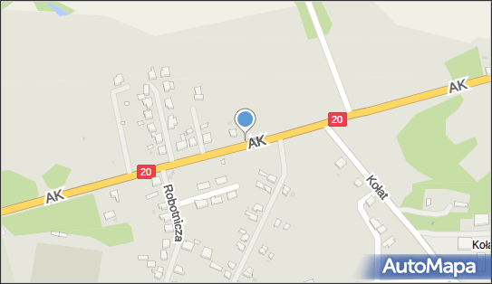 50 km/h, DK20, Armii Krajowej, Chociwel 73-120 - Fotoradar stacjonarny 50 km/h