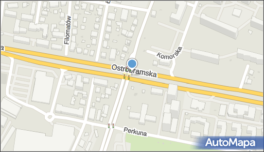 50 km/h, Ostrobramska, Warszawa 04-026, 04-041, 04-118, 04-163, 04-175, 04-193 - Fotoradar stacjonarny 50 km/h