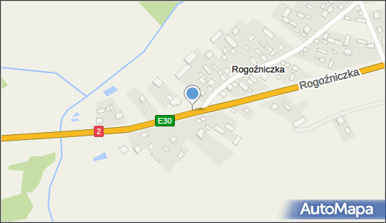 50 km/h, DK2, E30, Rogoźniczka 21-560 - Fotoradar stacjonarny 50 km/h