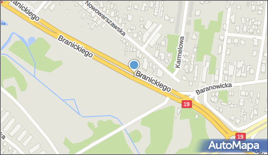 50 km/h, DK19, Białystok - Fotoradar stacjonarny 50 km/h