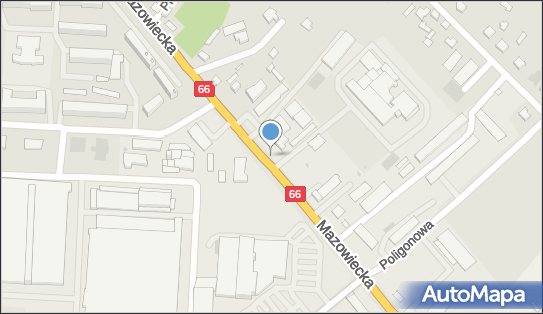 50 km/h, DK66, Mazowiecka, Zambrów 18-300 - Fotoradar stacjonarny 50 km/h