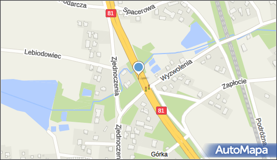 70 km/h, DK81, Cieszyńska, Pawłowice 43-251 - Fotoradar stacjonarny 70 km/h