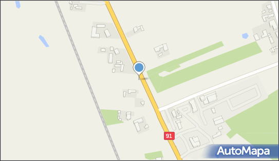 70 km/h, DK91, Lubień 99-100 - Fotoradar stacjonarny 70 km/h