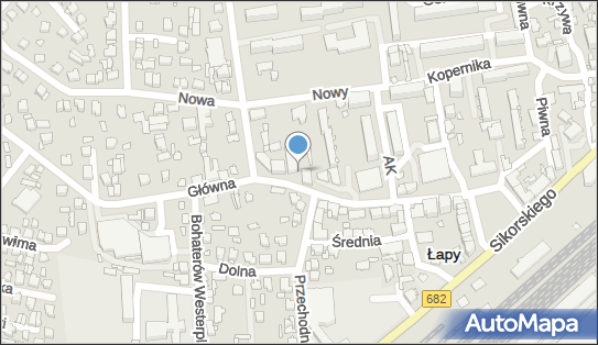 GLS - Punkt odbioru, Glowna 38, Lapy 18-100