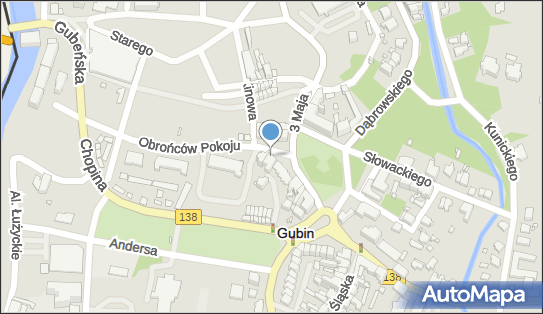 GLS - Punkt odbioru, Ul. Obroncow Pokoju 13A, Gubin 66-620