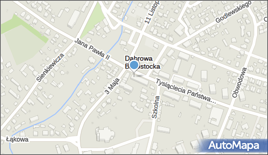 GLS - Punkt odbioru, PL. KOŚCIUSZKI 1, Dąbrowa Białostocka 16-200