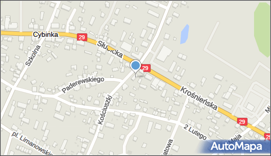 GLS - Punkt odbioru, KOSCIUSZKI 1/5, Cybinka 69-108