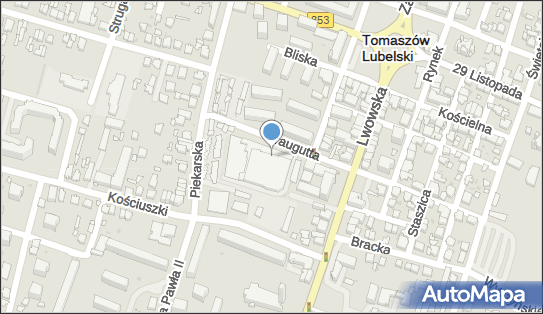 GLS - Punkt odbioru, TRAUGUTTA 1, Tomaszow Lubelski 22-600