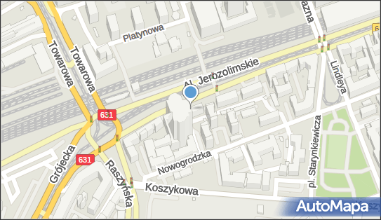 GLS - Punkt odbioru, Jerozolimskie 121/123 Lok. 2/0/1012, Warszawa 02-017