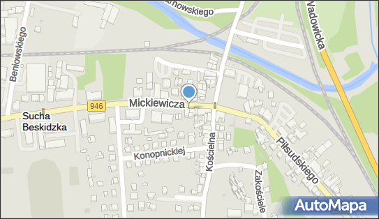 GLS - Punkt odbioru, Ul. Mickiewicza 7, Sucha Beskidzka 34-200