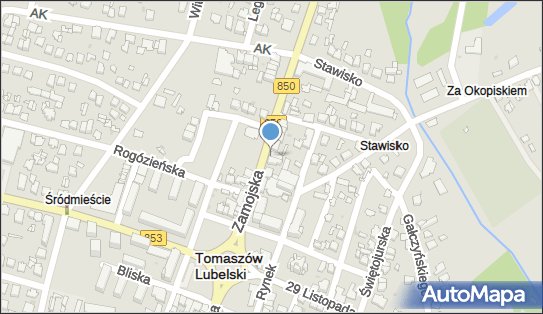 GLS - Punkt odbioru, ZAMOJSKA 10A, Tomaszow Lubelski 22-600