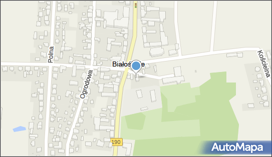 GLS - Punkt odbioru, Ul. Podgorna 46A, Bialosliwie 89-340