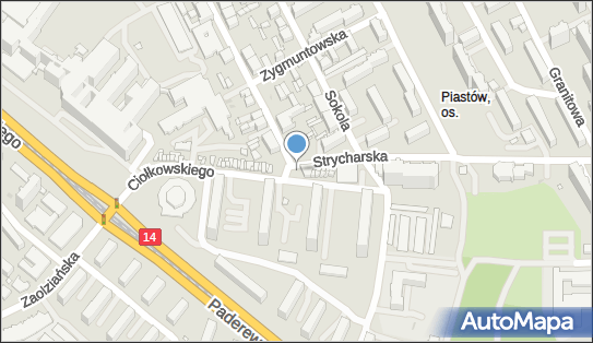 GLS - Punkt odbioru, Ul. Ciolkowskiego 14B, Lodz 93-510