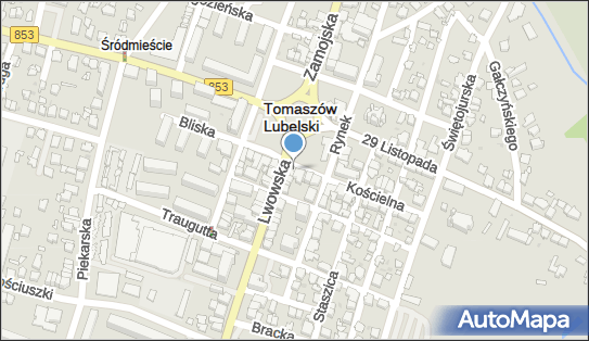 GLS - Punkt odbioru, RYNEK 25, Tomaszow Lubelski 22-600